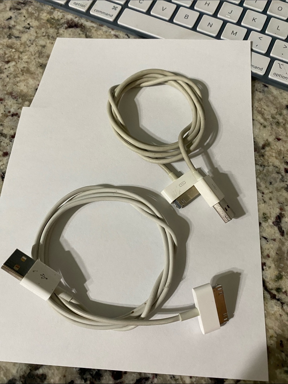 Apple 30-Pin to USB Charging Cables - White